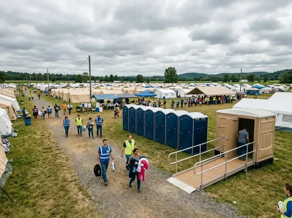 disaster-relief-camp-restrooms-010 — frequently asked questions, Dumpster & Portable Bathrooms Rental in Fairmont City, IL